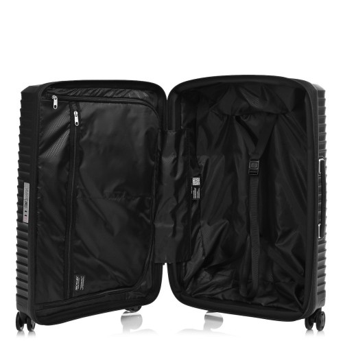 Samsonite 143109-1041 Upscape, Βαλίτσα Μεσαία, Σκληρή, ΑΤΑΝ, Μαύρο