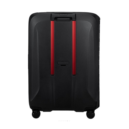 Samsonite 146912-1186 Black-Red Essens, Βαλίτσα Μεγάλη, Πολυπροπυλένιο, ΑΤΑΝ, Μαύρο-Κόκκινο