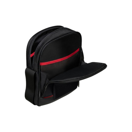 Samsonite 147144-1041 Pro-DLX 6 Crossbody Bag. Ανδρικό Τσαντάκι Χιαστί, Ύφασμα, ΑΤΑΝ, Μαύρο