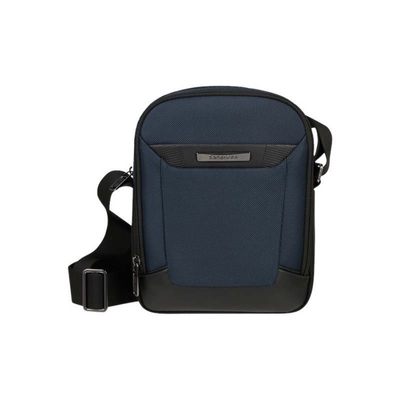 Samsonite 147144-1090 Pro-DLX 6 Crossbody Bag. Ανδρικό Τσαντάκι Χιαστί, Ύφασμα, ΑΤΑΝ, Μπλε