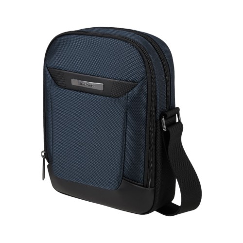 Samsonite 147144-1090 Pro-DLX 6 Crossbody Bag. Ανδρικό Τσαντάκι Χιαστί, Ύφασμα, ΑΤΑΝ, Μπλε