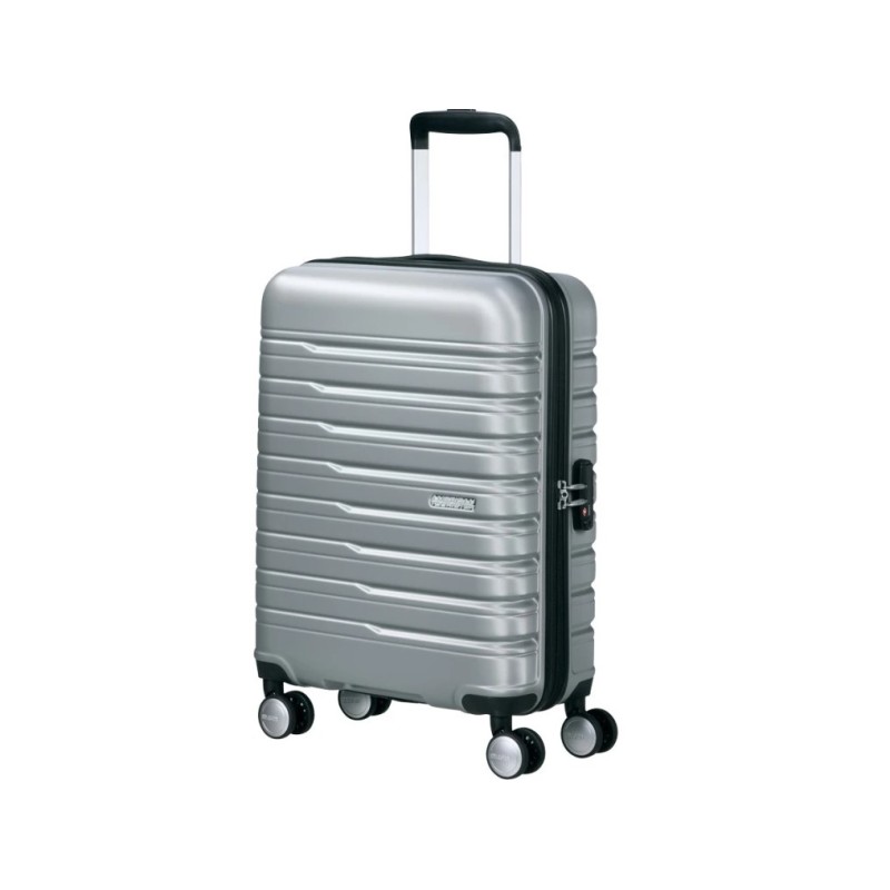American Tourister 149767-6260 Flashline, Βαλίτσα Μικρή/Καμπίνας, Σκληρή, ΑΤΑΝ, Ασημί
