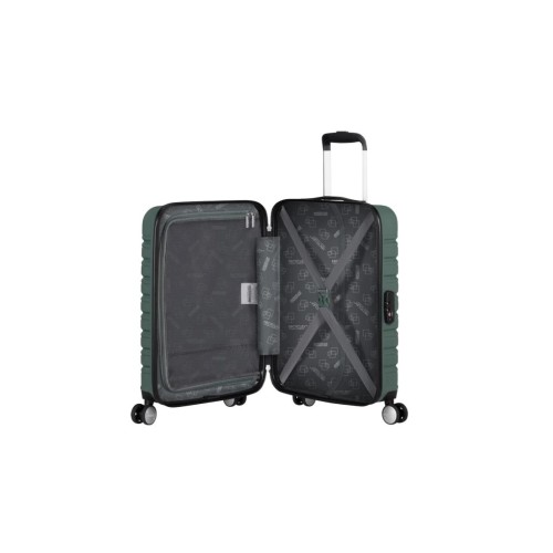 American Tourister 149767-6260 Flashline, Βαλίτσα Μικρή/Καμπίνας, Σκληρή, ΑΤΑΝ, Ασημί