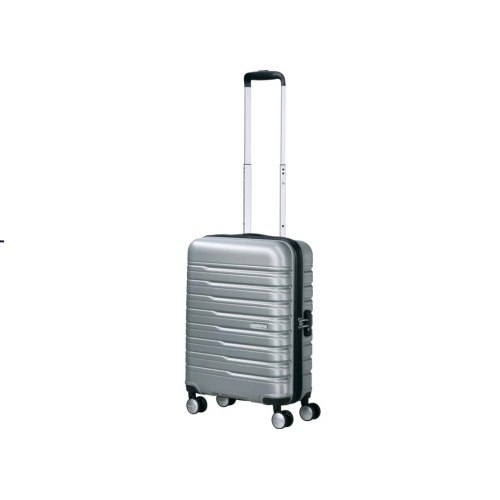 American Tourister 149767-6260 Flashline, Βαλίτσα Μικρή/Καμπίνας, Σκληρή, ΑΤΑΝ, Ασημί