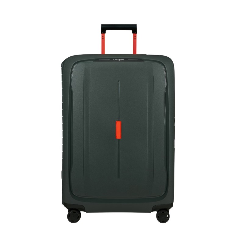 Samsonite 152393-6871 Essens Circular Spinner, Βαλίτσα Μεγάλη, Πολυπροπυλένιο, ΑΤΑΝ, Πράσινο/Πορτοκαλί
