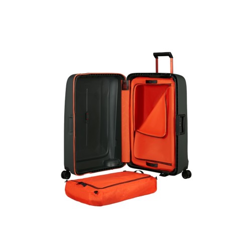 Samsonite 152393-6871 Essens Circular Spinner, Βαλίτσα Μεγάλη, Πολυπροπυλένιο, ΑΤΑΝ, Πράσινο/Πορτοκαλί