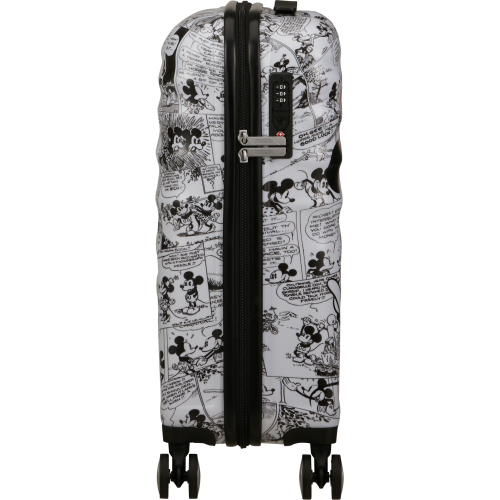 American Tourister 152579-7484 Minnie Comics, Βαλίτσα Μικρή/Καμπίνας 55cm, Σκληρή, ΑΤΑΝ, Λευκό