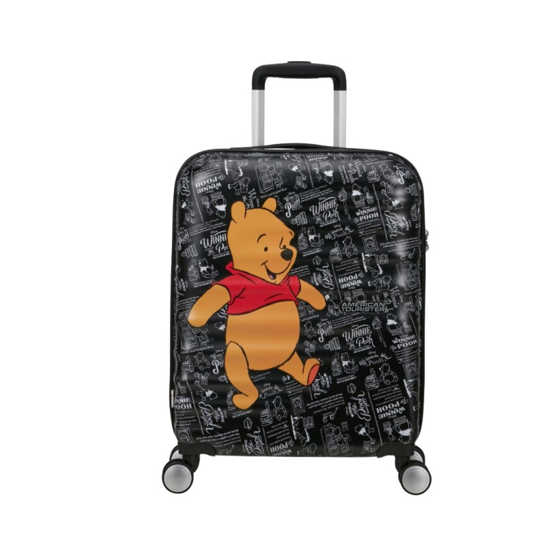 American Tourister 152579-9700  Winnie The Pooh, Βαλίτσα Μικρή/Καμπίνας, Σκληρή, ΑΤΑΝ, Μαύρο