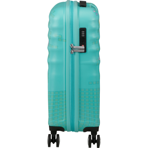 American Tourister 152579-A721 Stitch Flower, Βαλίτσα Μικρή/Καμπίνας 55cm,  Σκληρή, ΑΤΑΝ, Γαλάζιο