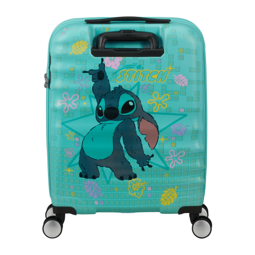American Tourister 152579-A721 Stitch Flower, Βαλίτσα Μικρή/Καμπίνας 55cm,  Σκληρή, ΑΤΑΝ, Γαλάζιο