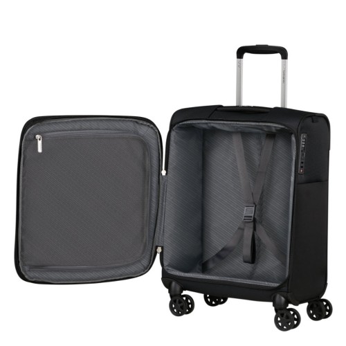 Samsonite 154779-1041 Base Breeze, Βαλίτσα Μικρή/Καμπίνας, Ύφασμα, ΑΤΑΝ, Μαύρο