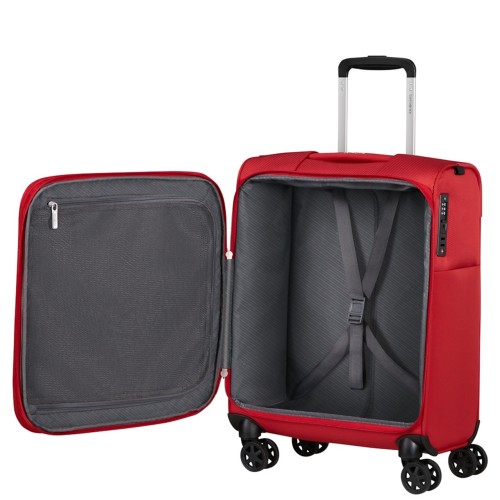 Samsonite 154779-1726 Base Breeze, Βαλίτσα Μικρή/Καμπίνας, Ύφασμα, ΑΤΑΝ, Κόκκινο