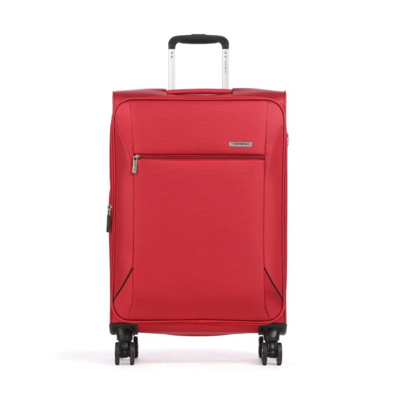 Samsonite 154780-1726 Base Breeze, Βαλίτσα Μεσαία, Ύφασμα, ΑΤΑΝ, Κόκκινο