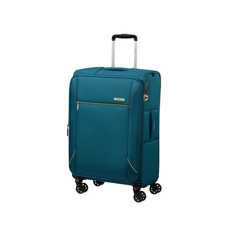 Samsonite 154781-1686 Base Breeze, Βαλίτσα Μεγάλη, Ύφασμα, ΑΤΑΝ, Πετρόλ