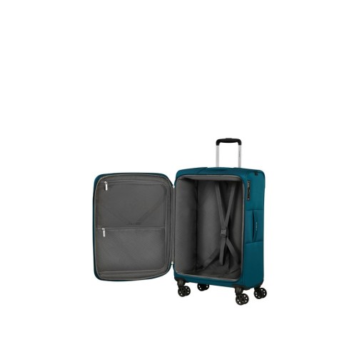Samsonite 154781-1686 Base Breeze, Βαλίτσα Μεγάλη, Ύφασμα, ΑΤΑΝ, Πετρόλ