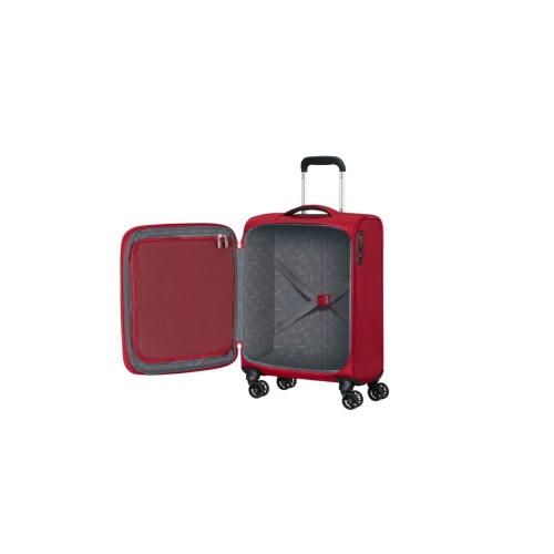 American Tourister 157365-0424 Cloudrider Spinner, Βαλίτσα Μικρή/Καμπίνας, Ύφασμα, ΑΤΑΝ, Κόκκινο