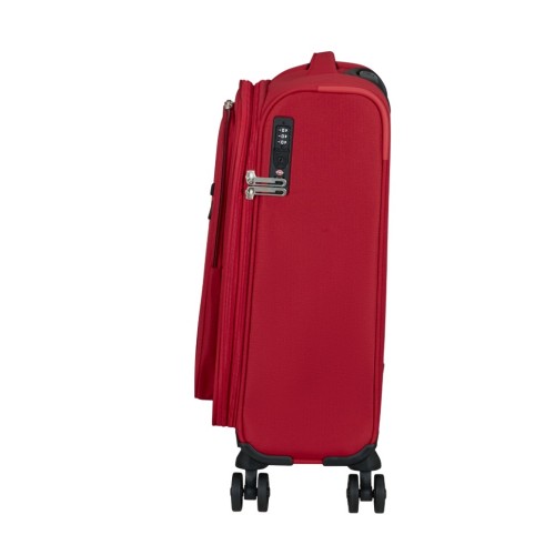 American Tourister 157365-0424 Cloudrider Spinner, Βαλίτσα Μικρή/Καμπίνας, Ύφασμα, ΑΤΑΝ, Κόκκινο