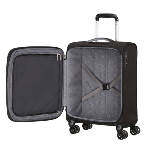 American Tourister 157365-1465 Cloudrider Spinner, Βαλίτσα Μικρή/Καμπίνας, Ύφασμα, ΑΤΑΝ, Μαύρο