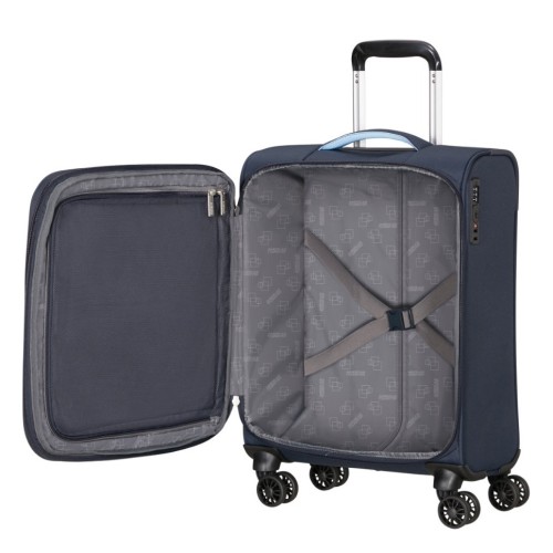 American Tourister 157365-9486 Cloudrider Spinner, Βαλίτσα Μικρή/Καμπίνας, Ύφασμα, ΑΤΑΝ, Μπλε