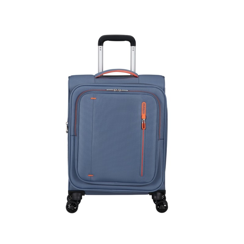 American Tourister 157365-E612 Cloudrider Spinner, Βαλίτσα Μικρή/Καμπίνας, Ύφασμα, ΑΤΑΝ, Γαλάζιο