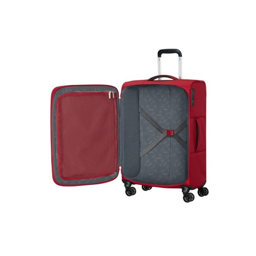 American Tourister 157366-0424 Cloudrider Spinner, Βαλίτσα Μεσαία, Ύφασμα, ΑΤΑΝ, Κόκκινο