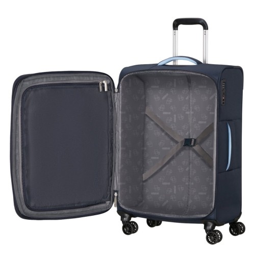 American Tourister 157366-9486 Cloudrider Spinner, Βαλίτσα Μεσαία, Ύφασμα, ΑΤΑΝ, Μπλε