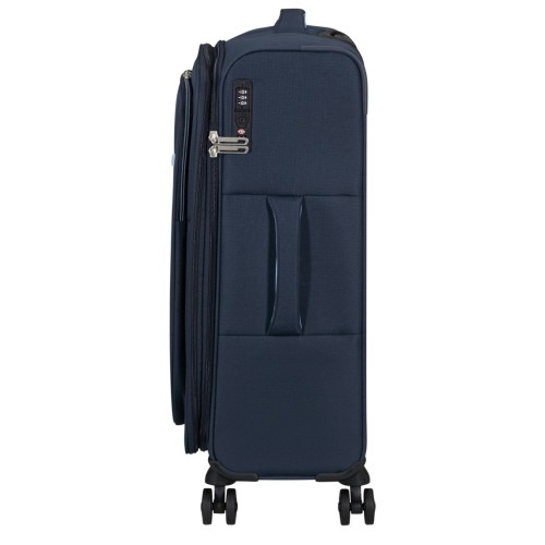 American Tourister 157366-9486 Cloudrider Spinner, Βαλίτσα Μεσαία, Ύφασμα, ΑΤΑΝ, Μπλε