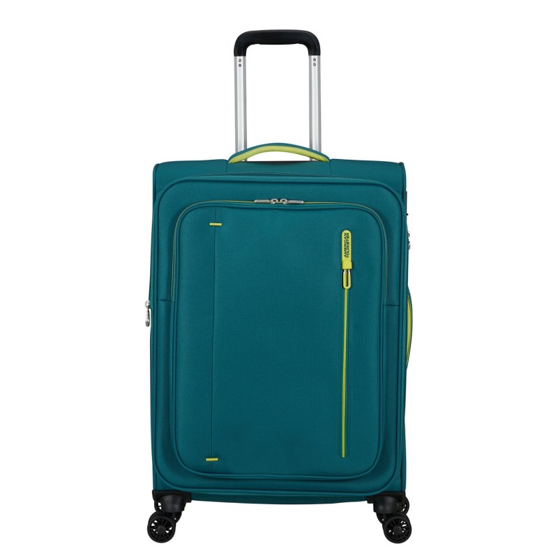 American Tourister 157366-D834 Cloudrider Spinner, Βαλίτσα Μεσαία, Ύφασμα, ΑΤΑΝ, Πετρόλ