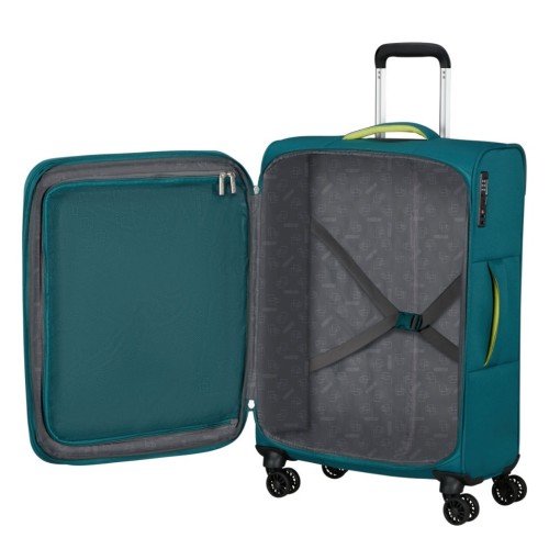 American Tourister 157366-D834 Cloudrider Spinner, Βαλίτσα Μεσαία, Ύφασμα, ΑΤΑΝ, Πετρόλ