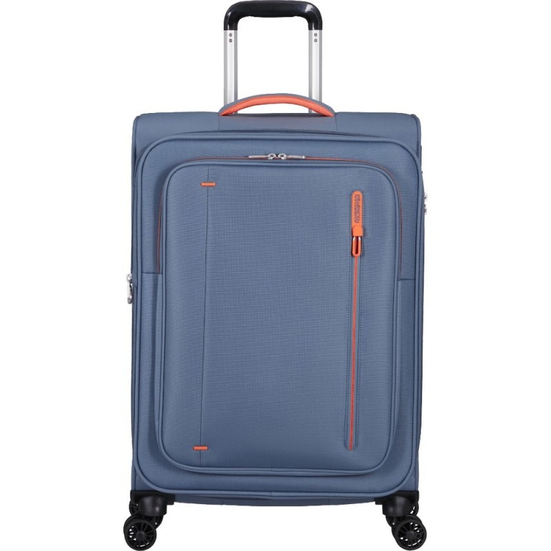 American Tourister 157366-E612 Cloudrider Spinner, Βαλίτσα Μεσαία, Ύφασμα, ΑΤΑΝ, Γαλάζιο