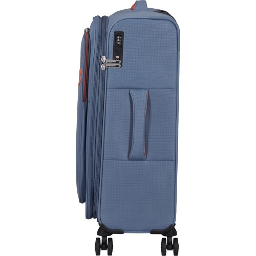 American Tourister 157366-E612 Cloudrider Spinner, Βαλίτσα Μεσαία, Ύφασμα, ΑΤΑΝ, Γαλάζιο