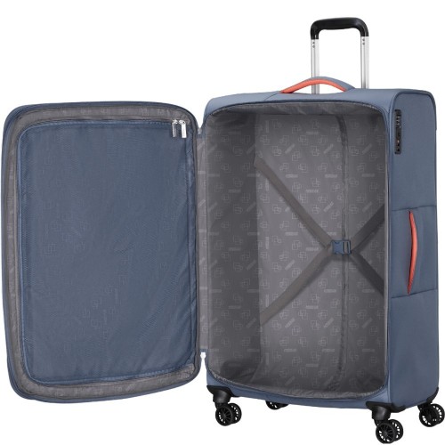 American Tourister 157367-E612 Cloudrider, Βαλίτσα Μεγάλη, Ύφασμα, ΑΤΑΝ, Γαλάζιο