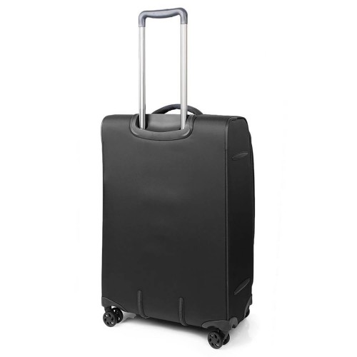 March 2988-07-62 Wall Street, Βαλίτσα Μεσαία, Ύφασμα, Μαύρο