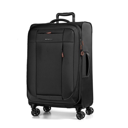 March 2988-07-62 Wall Street, Βαλίτσα Μεσαία, Ύφασμα, Μαύρο