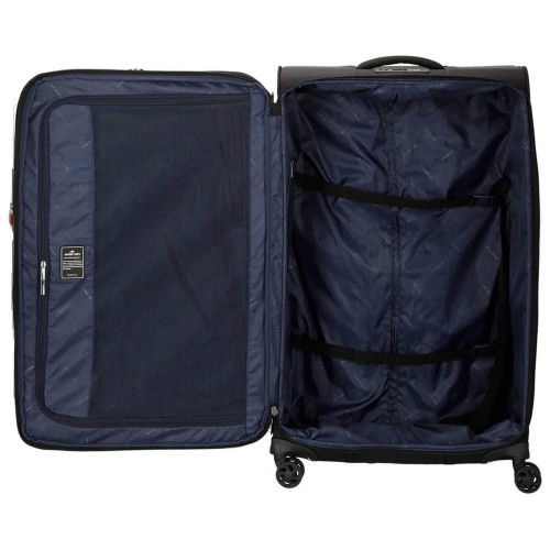 March 2988-07-72 Wall Street, Βαλίτσα Μεγάλη, Ύφασμα, Μαύρο