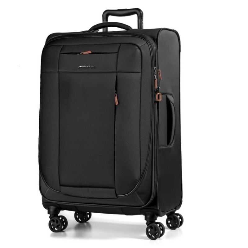 March 2988-07-72 Wall Street, Βαλίτσα Μεγάλη, Ύφασμα, Μαύρο