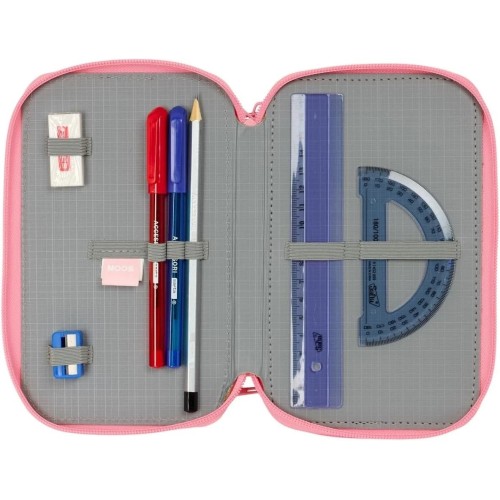 Safta 412518857 MOOS Passion, Σχολική Κασετίνα, Πολυεστέρας, Ροζ