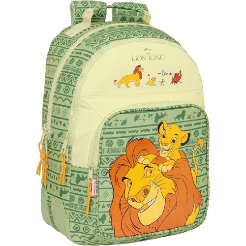 Safta 612441773 Lion King Mufasa, Παιδικό Σχολικό Σακίδιο, Πολυεστέρας, Πράσινο
