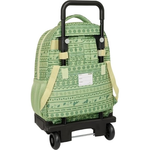 Safta 612441918 Lion King Mufasa, Παιδικό Σχολικό Τροχήλατο Σακίδιο, Πολυεστέρας, Πράσινο