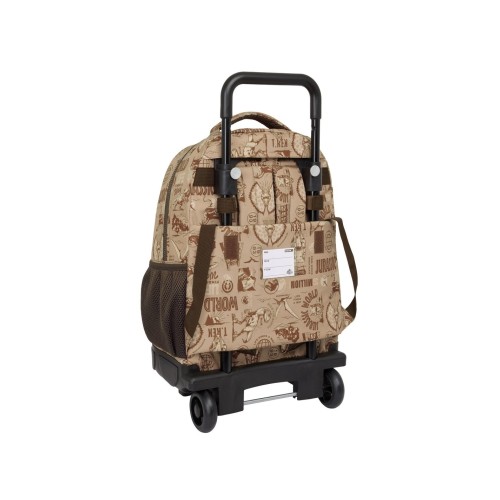 Safta 612463918 Jurassic World, Τροχήλατο Σχολικό Σακίδιο, Πολυεστέρας, Χακί