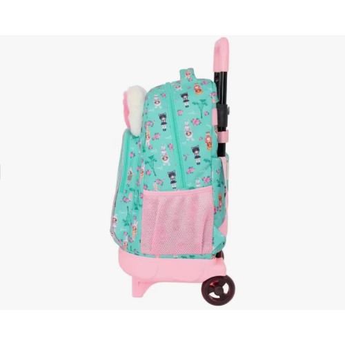 Safta 612564918 Na!Na!Na! Bunny, Τροχήλατο Σχολικό Σακίδιο, Πολυεστέρας, Τιρκουάζ