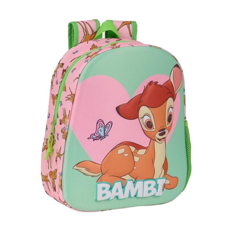 Safta 622457890 Bambi, Παιδικό Σακίδιο Πλάτης, Πολυεστέρας, Πράσινο