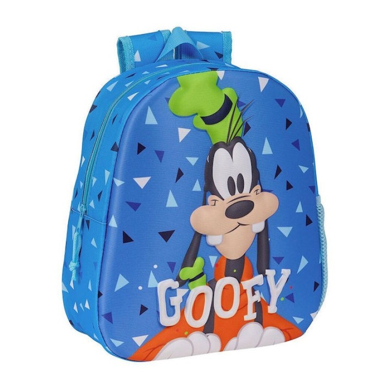 Safta 622462890 Goofy, Παιδική Σχολική Τσάντα, Πολυεστέρας, Μπλε