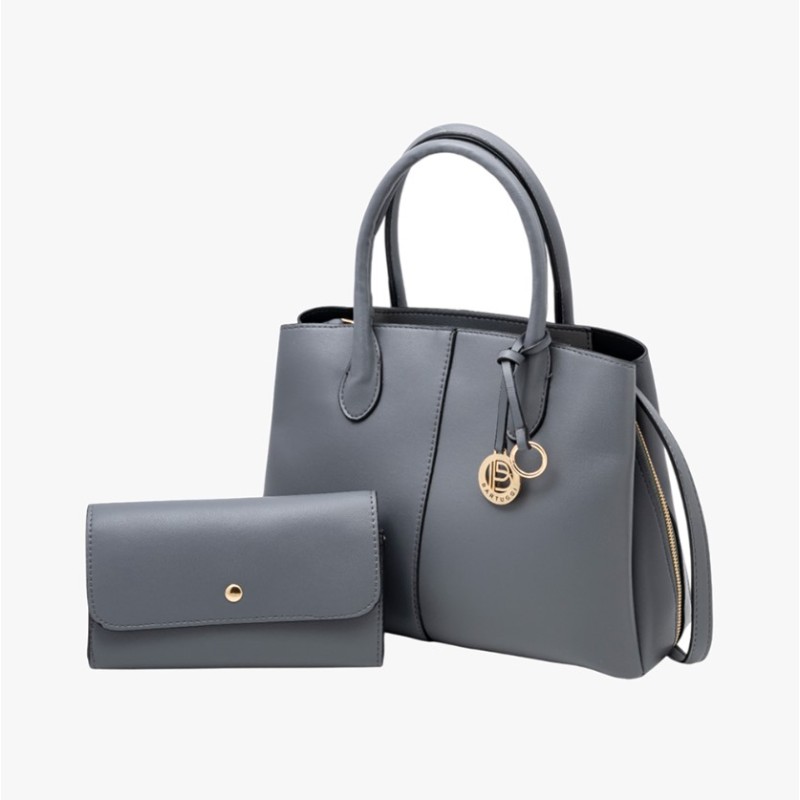 Bartuggi 718-1620 Grey, Τσάντα Γυναικεία Ώμου/Καρπού, Δερματίνη, Γκρι