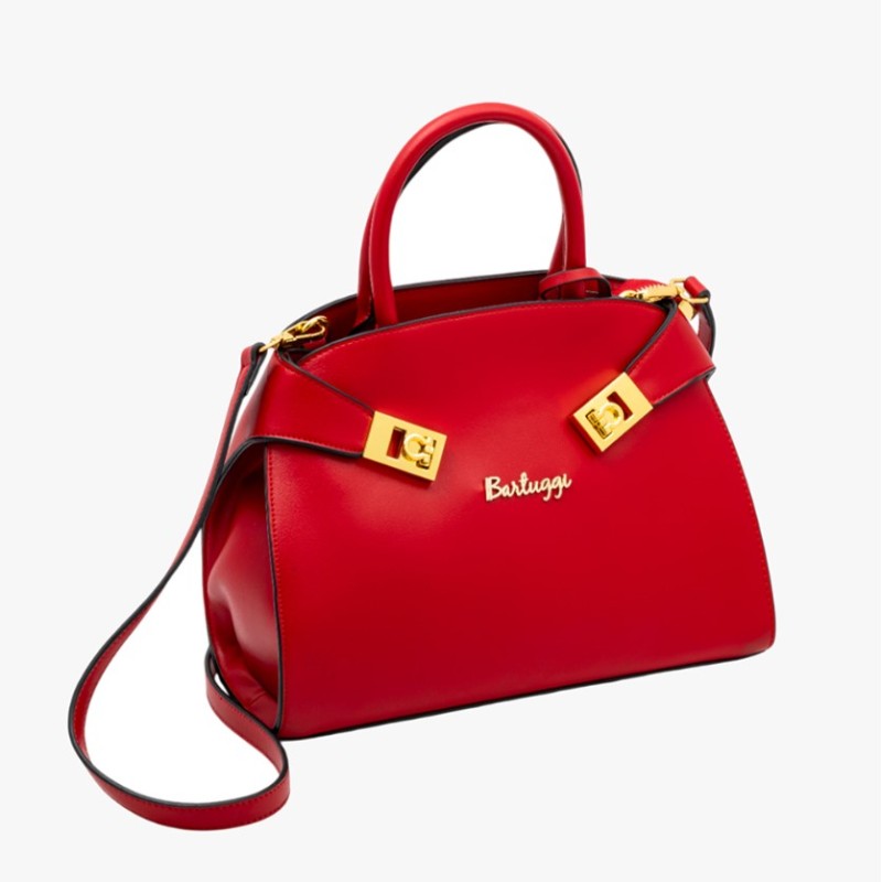 Bartuggi 718-1639 Red, Τσάντα Γυναικεία Ώμου/Καρπού, Δερματίνη, Κόκκινο
