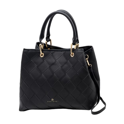 Bartuggi 718-35912 Black, Τσάντα Γυναικεία Ώμου/Χιαστί, Δερματίνη, Μαύρο