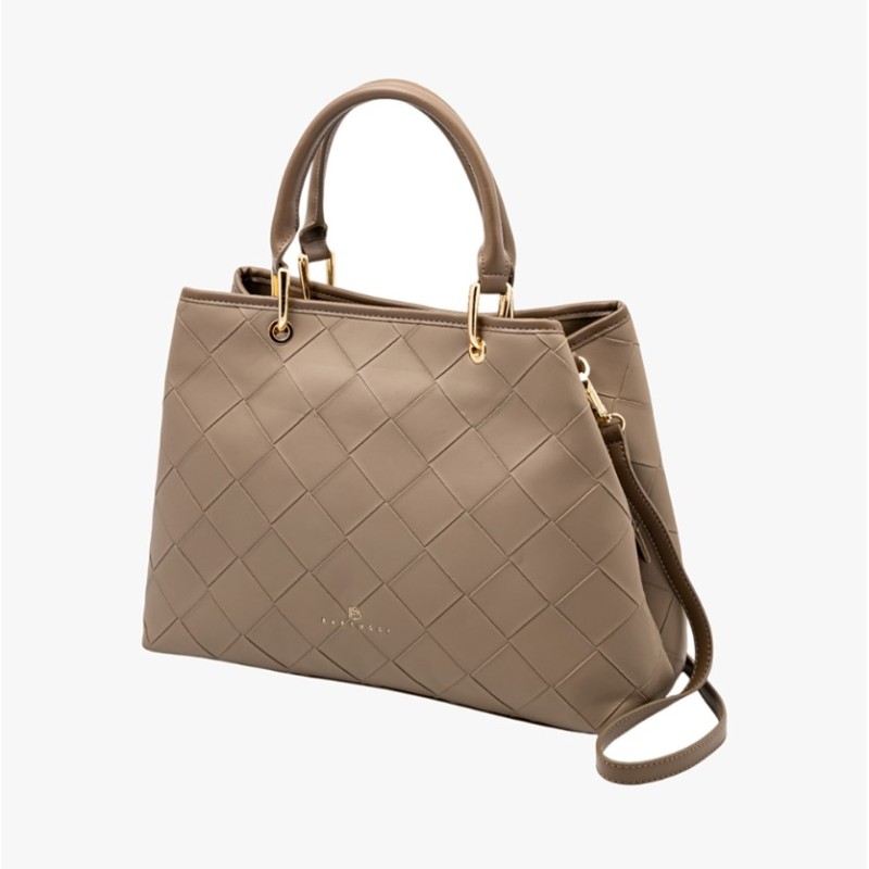 Bartuggi 718-35912 Taupe, Τσάντα Γυναικεία Ώμου/Χιαστί, Δερματίνη, Τοπό