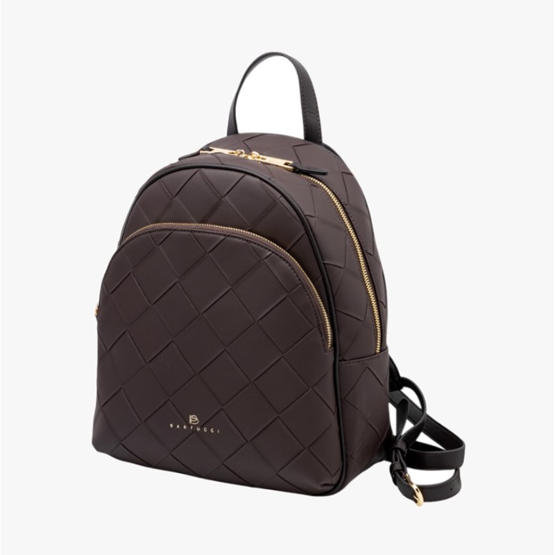 Bartuggi 718-36445 Brown, Τσάντα Γυναικεία Πλάτης, Δερματίνη, Καφέ