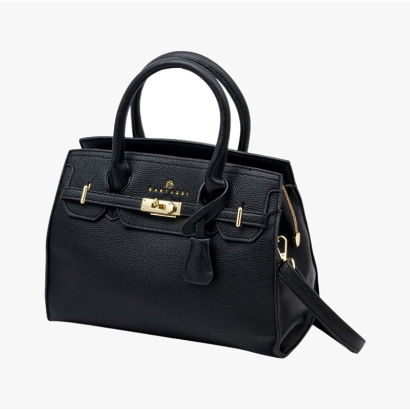 Bartuggi 718-5604 Black, Τσάντα Γυναικεία  Ώμου/Καρπού, Δερματίνη, Μαύρο