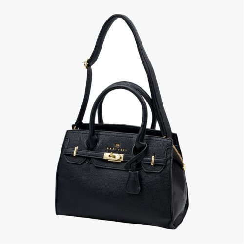 Bartuggi 718-5604 Black, Τσάντα Γυναικεία  Ώμου/Καρπού, Δερματίνη, Μαύρο
